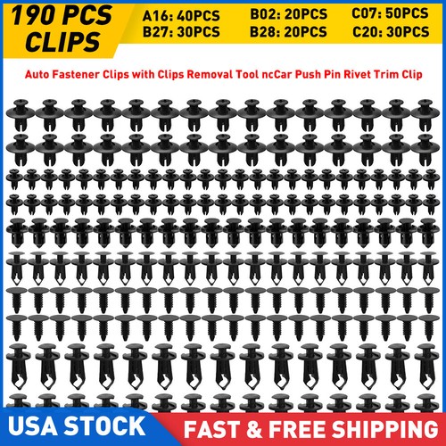 190pcs car trim bumper - bumper, clips