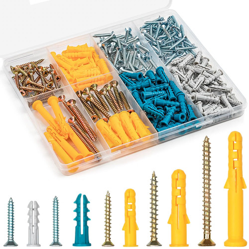 Drywall anchors and screws - and,