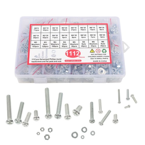 1112 pcs screws bolts and - bolts, nuts